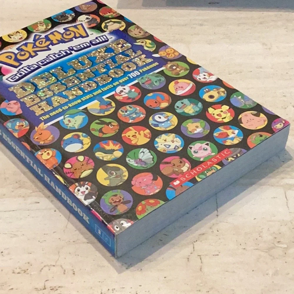 Pokemon Deluxe Essential Handbook Book Stats & Facts Guide 2015 Scholastic